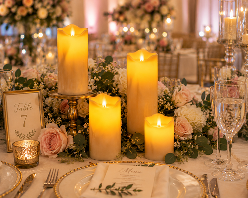 LED Swinging flameless candles (4ct) 