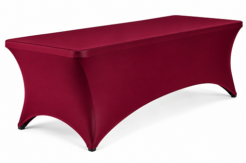 Burgundy 8FT Spandex fitted tablecloths