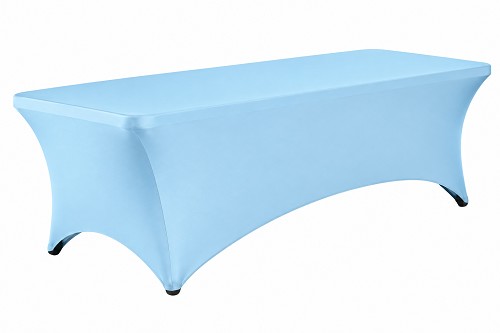 Light Blue 6FT Spandex fitted tablecloths