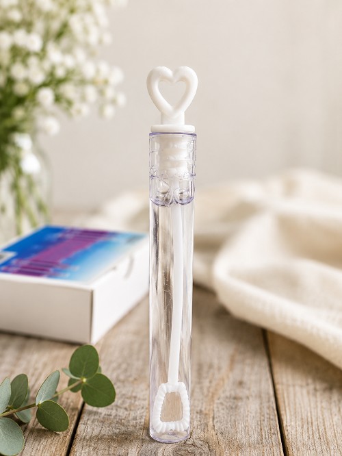 Wedding heart wand bubbles (48ct)