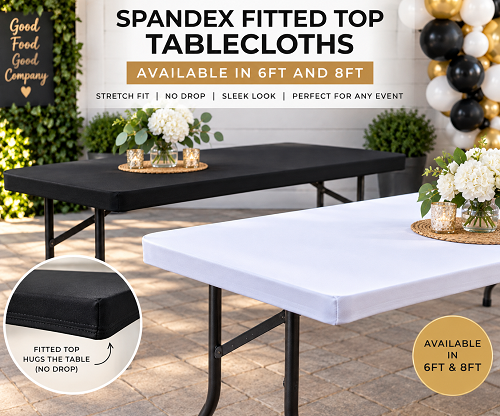 Spandex table top Rectangle fitted tablecloths